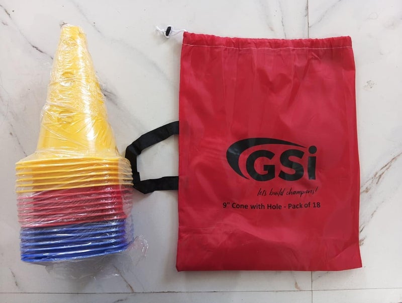 GSI Hurdle Training Cones | Multi Pack Sets | Dual Purpose Agility Cones with Holes | Ideal for Soccer, Kids, Dog, and Sports Training - Image 2